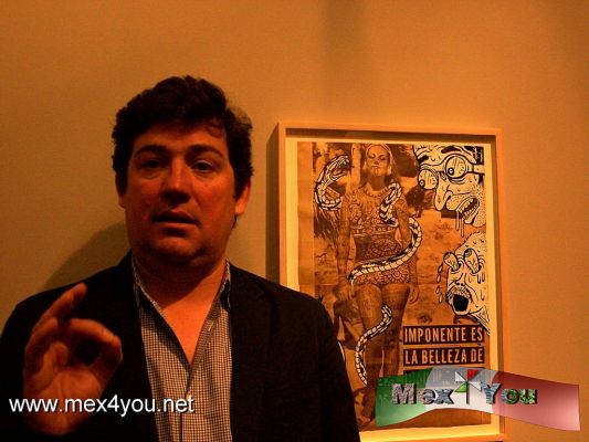 Dr. Lakra en el Museo de la Ciudad de MÃ©xico (02-06)
El curador Pedro Alonso nos diÃ³ una breve explicaciÃ³n de algunos de las piezas artÃ­sticas de este ilustrador autodidacta y artista del tatuaje; JerÃ³nimo LÃ³pez RamÃ­rez o Dr Lakra.  Explica que su pseudÃ³nimo es reflejo de una tendencia hacia la rebeliÃ³n: El TÃ­tulo Dr conlleva respecto, mientras que Lacra en espaÃ±ol es argot para delincuente y un juego con la palabra lacra
que significa cicatriz o marca. 


Text & Photo by: YanÃ­n RamÃ­rez 
Keywords: dr lakra museo ciudad mexico tatuaje tatuajes