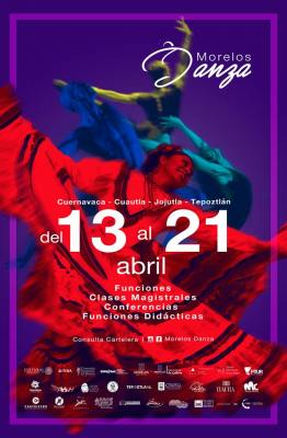 Todo listo para el Festival Morelos Danza 2018
Presentaciones, conferencias, clases magistrales y didÃ¡cticas forman parte del
Festival Morelos Danza 2018 que se llevarÃ¡ a cabo del 13 al 21 de abril en los
municipios de Cuernavaca, Cuautla, Jojutla y TepoztlÃ¡n con la participaciÃ³n de mÃ¡s
de 500 bailarines.

El viernes 20, a las 19.00 horas, se celebrarÃ¡ el DÃ­a Internacional de la Danza
en Cuautla, en el Teatro de la Ciudad Narcizo Mendoza, y la funciÃ³n de clausura
serÃ¡ el sÃ¡bado 21 de abril, a las 19:00 horas, en el ZÃ³calo de Cuernavaca.
 
En cuanto a las actividades acadÃ©micas, el sÃ¡bado 14 de abril  la maestra
Natasha Lagunas impartirÃ¡ una clase magistral de ballet clÃ¡sico en nivel avanzado
en la Academia de Ballet Vista Hermosa, a las 8:00 horas.
Keywords: Festival Morelos Danza 2018